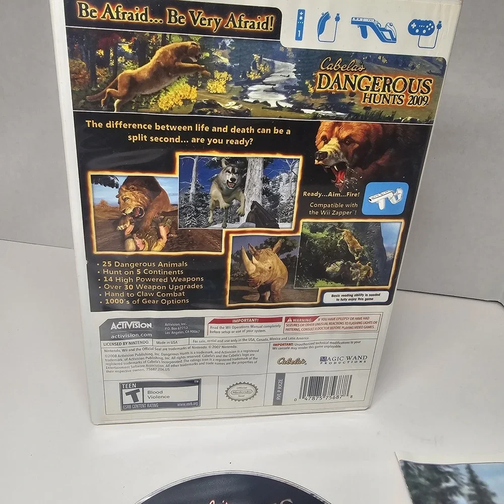 CABELAS DANGEROUS HUNTS‎ 2009 WII